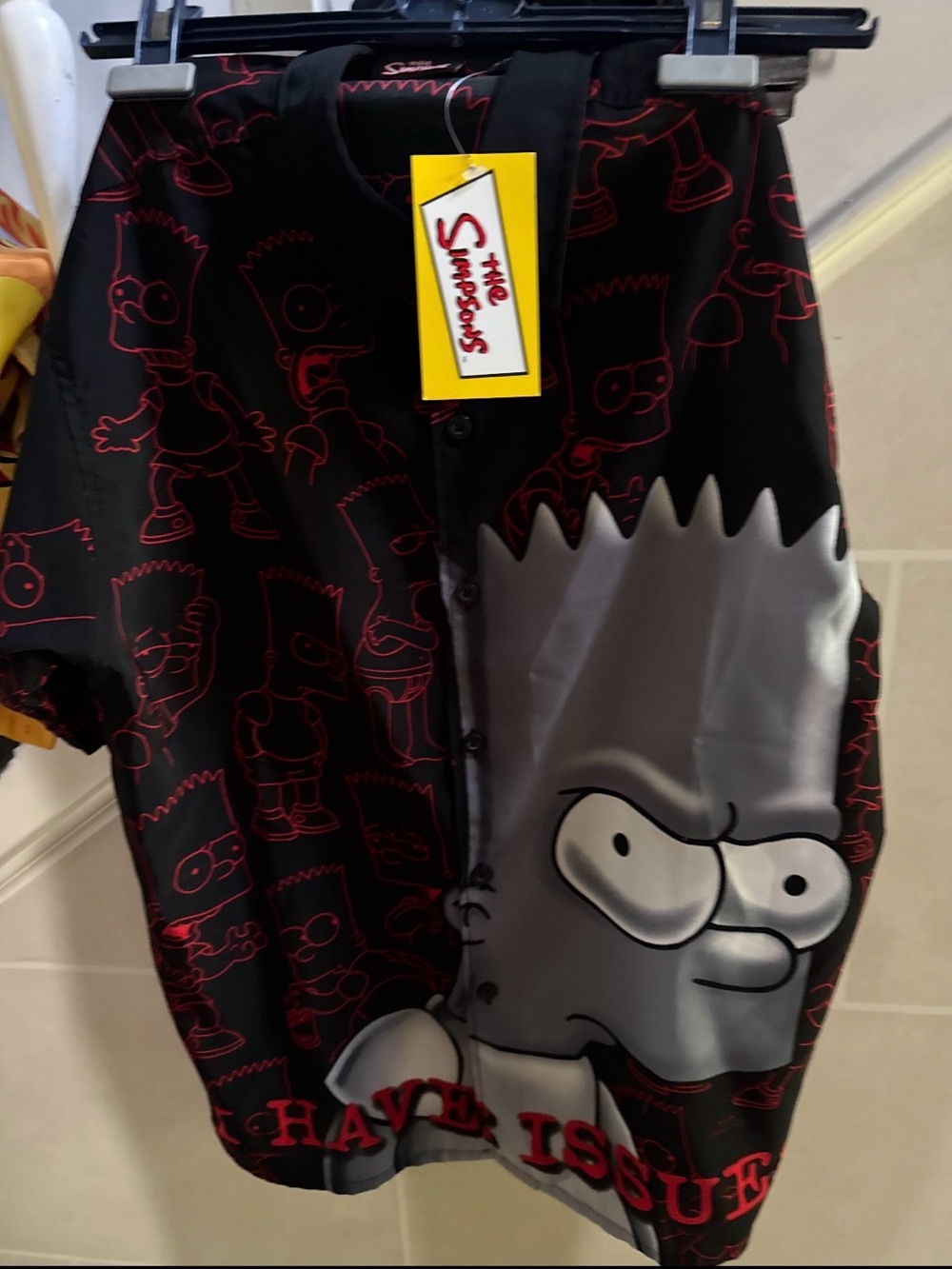 Black & Red Bart Simpson Graphic Tee - Kids